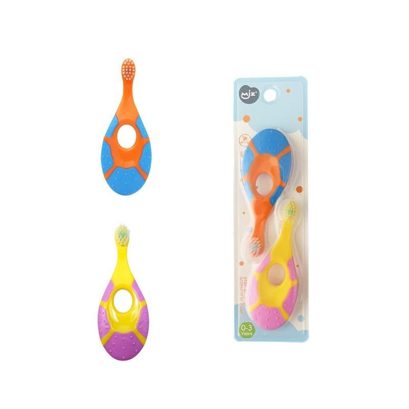 

2 шт. Детская зубная щетка для детей от 1 до 3 лет с мягкой щетиной U-образной формы, для защиты молочных зубов, бытовая зубная щетка для детей HMM 2pcs-A