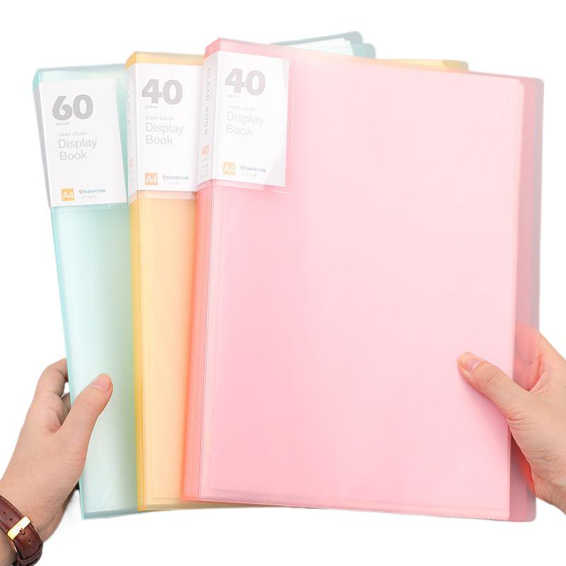 A4 Transparent Multilayer Insert Pockets Folder for Student Documents & Certificates