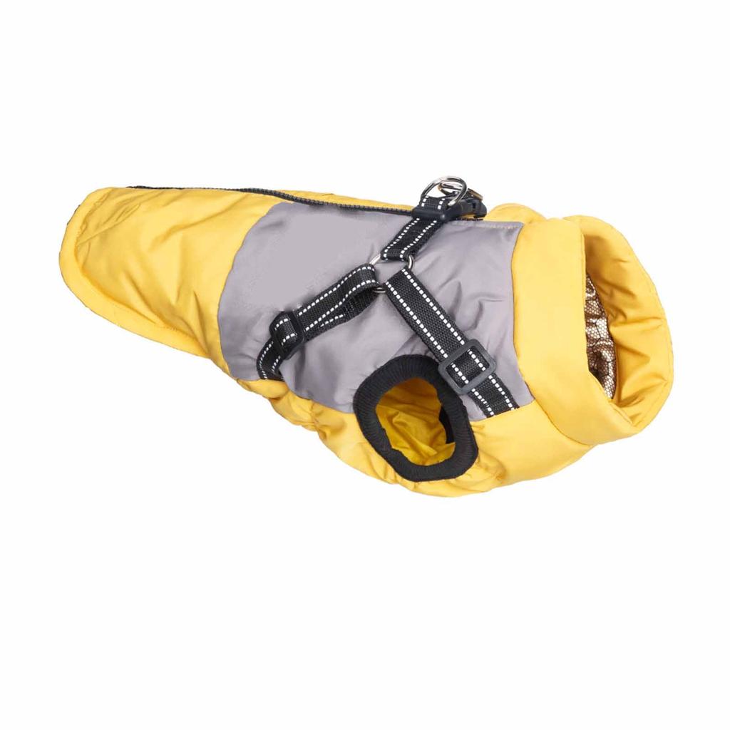 Warm Cotton-Padded Dog Clothes, Windproof Winter Jacket with Traction Hole, Comfortable Outfit for Large and Small Dogs