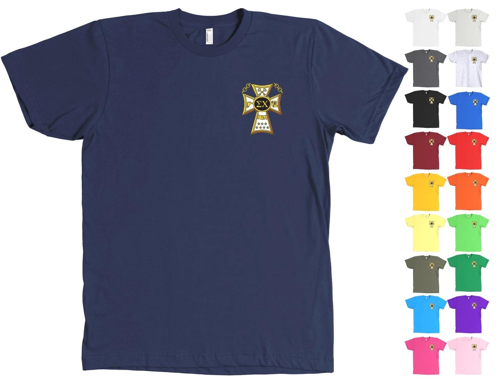 Sigma Chi Fraternity Badge Bella + Canvas Shirt Sig Chi Pin - NEW 3XL