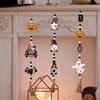 With Tassels Halloween Wooden Beads Pendant Long Pumpkin Beads Pendant  Halloween Decor