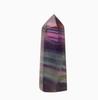 Hexagonal Fluorite, Blue Green Purple Natural Pillar Single Terminated for Collection and Home Decor