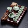 HUALEAI Ceramic Tea Set with Drawer Tea Table