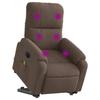 VidaXL Fauteuil inclinable de massage électrique marron 3204949