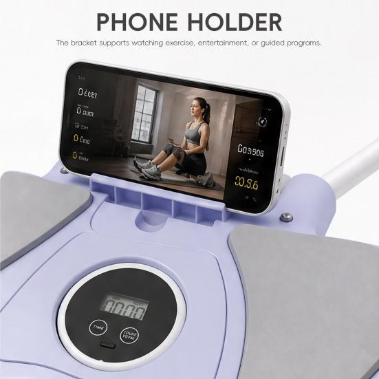 Abdominal Muscle Trainer Adjustable Weight Loss Crawling Trainer, Spine Twist And Stretch Equipment for Core Strength & Back Relief, Lower Support