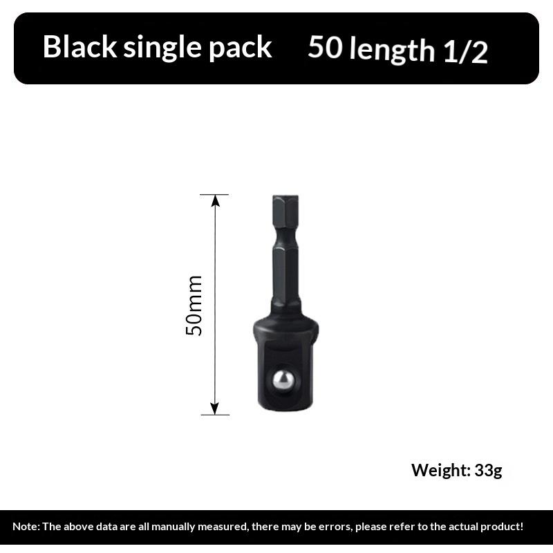 Texture1 Set 1 4 Drive Impact Socket Adapter Reducer Square Socket Drill Bit Bar Adapter Durable Steel for Garage Mechanics