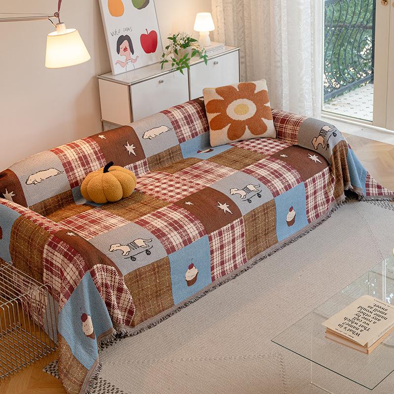 Sofa Towel New Non-slip Cushion Cloth One-piece Full Cover Universal in All Seasons Modern Light Luxury Sofa Cloth