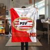 1PC Custom Name PSV Eindhoven Patterned Flannel Blanket Suitable For All Seasons for Home Decor Warmth and Comfort Gifts Holiday Present
