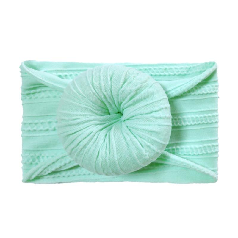 Infant and Toddler Nylon Jacquard Headband Headgear Soft Donut Nylon Stockings Children's Headband Hair Accessories