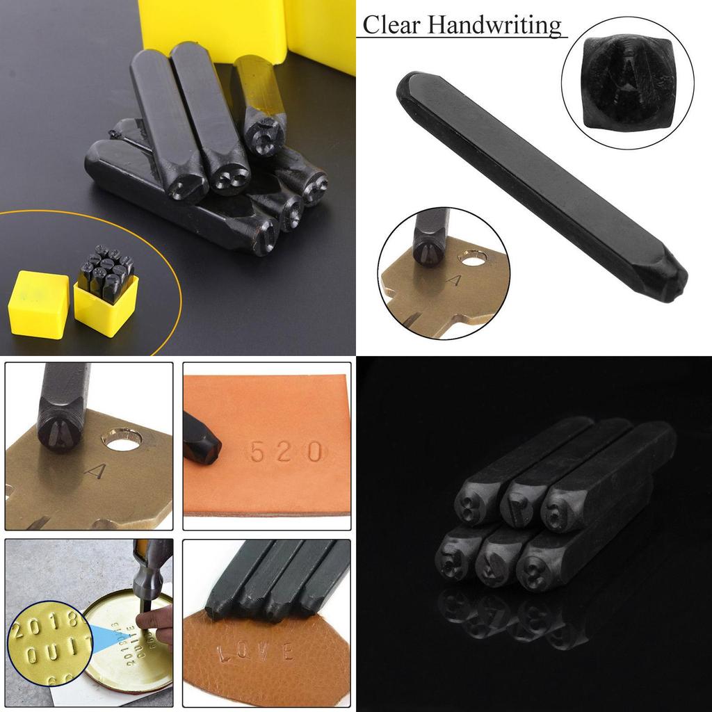 Premium Quality Alphabet And Number Stamps Craft Set For Metal And Leather Projects