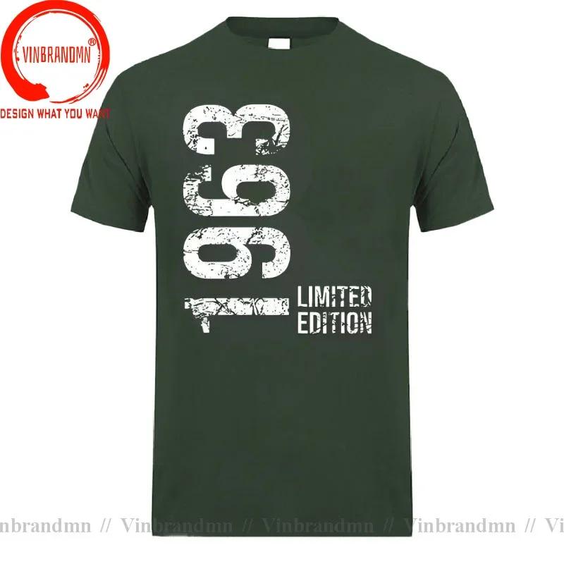 Novelty 63th Birthday 63 Years Retro Vintage Limited Edition 1963 T Shirts Graphic Cotton Streetwear Gifts Born In 1963 Tshirt