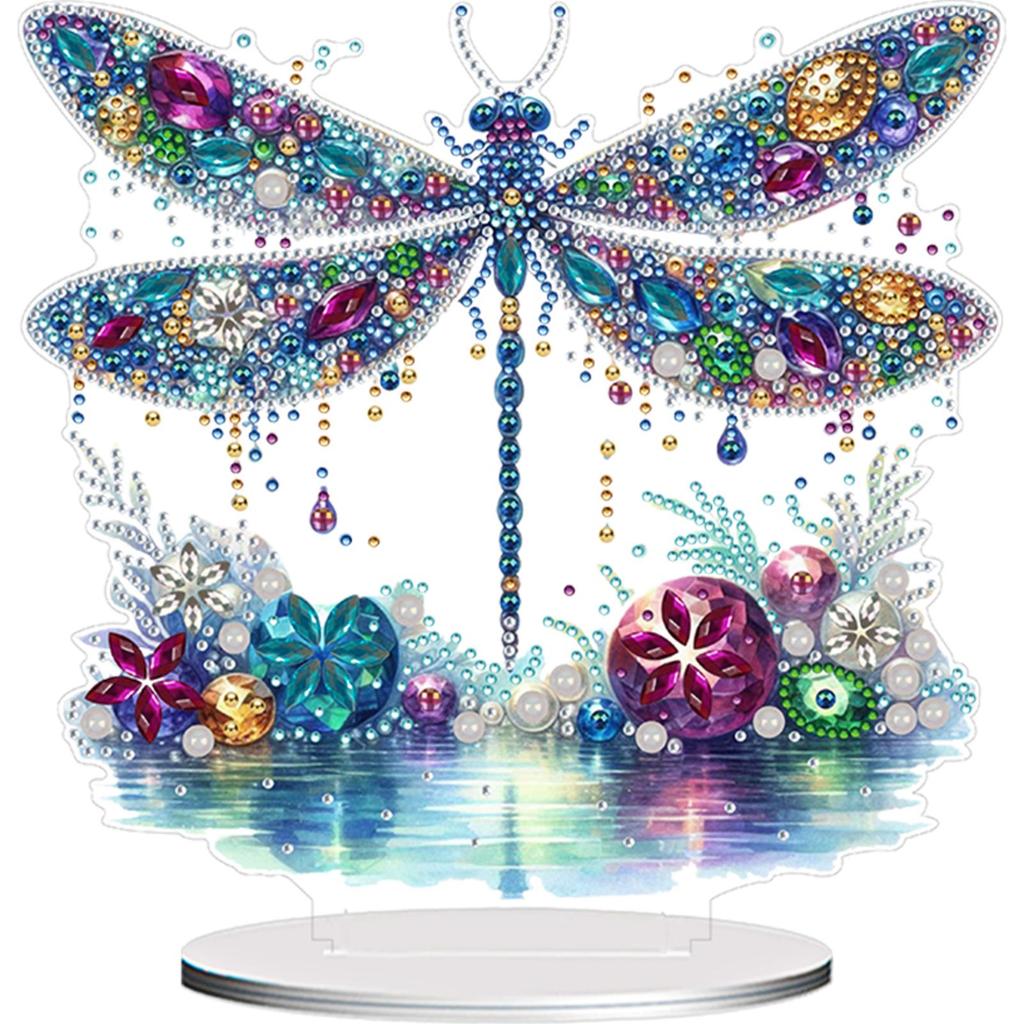5D DIY Diamond Art Tabletop Decorations Acrylic Special Shape Peacock Diamond Painting Desktop Ornaments Kit Bedroom Table Decor