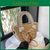 Chic And Elegant Woven Bucket Bag For Women In Soft Cotton Linen Perfect For Daily Fashion