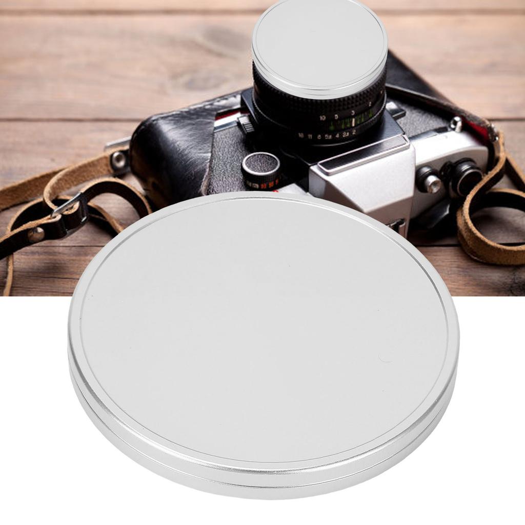 Lens Cap Fit for SQ6 Instant Camera Soft Cushioned Interior Aluminum Alloy Metal Lens Cap Cover 96mm Inner Dia. Silver
