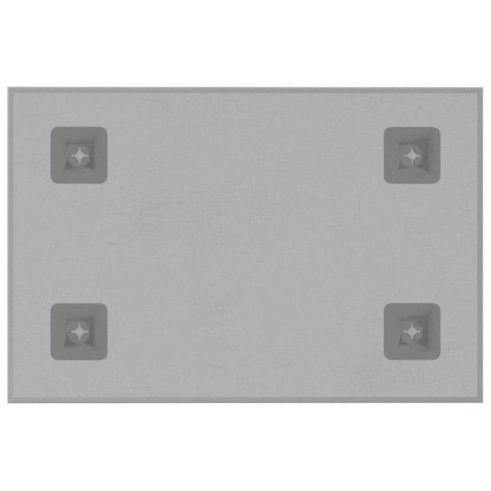 Tableau noir magnétique mural Blanc 40x30 cm Verre trempé