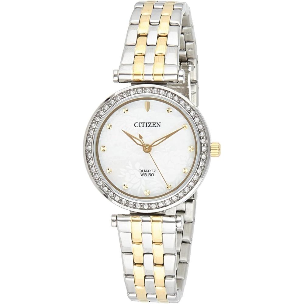 

Citizen Er0214 54d Quartz Crystal Mother Of Pearl Dial Ladies Watch