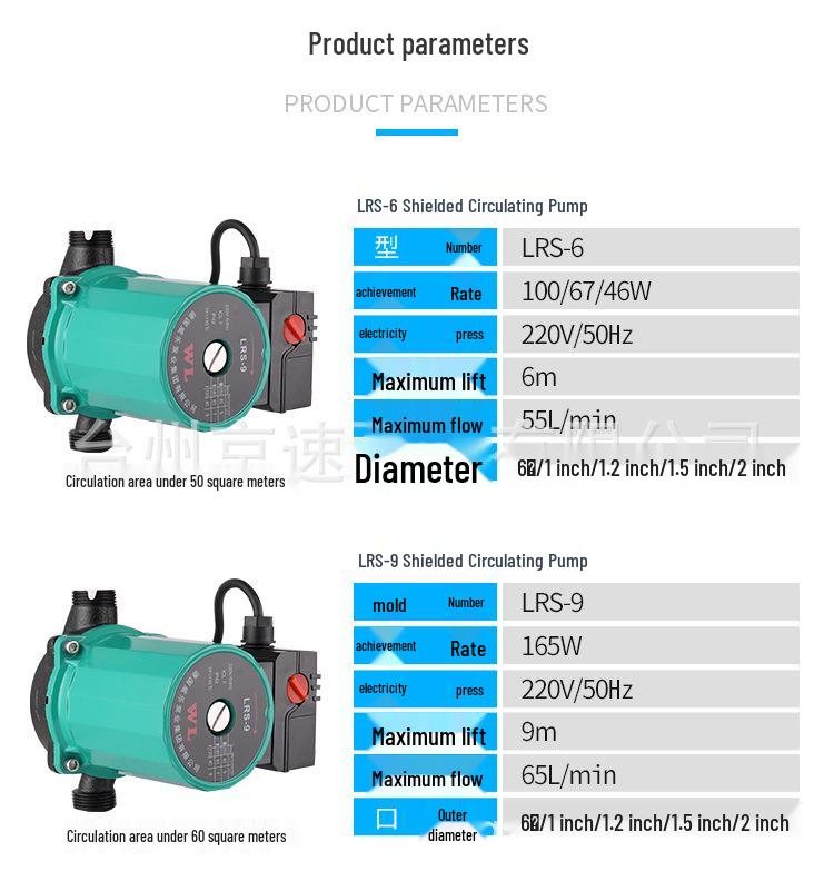 Silent Underfloor Heating Radiator Circulation Water Pump for Wall-Hung Boilers
