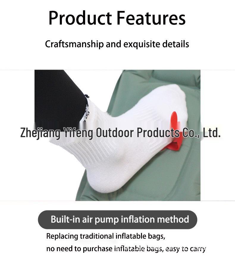Ultraleichte TPU Fußpumpe Aufblasbare Campingmatte