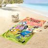 Adventure Time Print Beach Towel, Large Soft Quick Dry Towel for Beach Camping Swimming