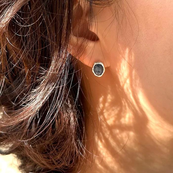 Lake Stone Earring
