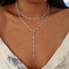 Chic Meerdere Lagen Lange Metalen Kwastjes Ketting Ketting