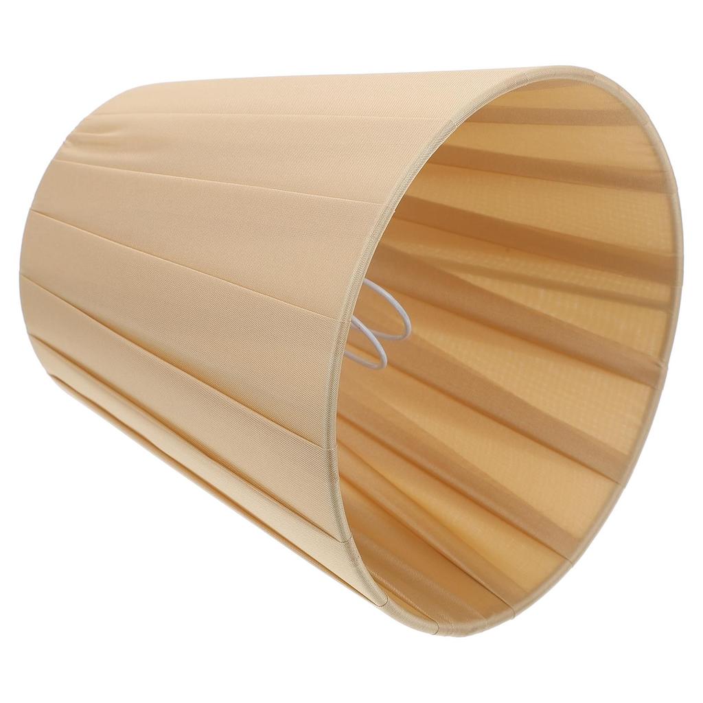 Fabric Lampshade Cover Modern Style Bedroom Nightstand Blue Pleated Office Burlap Light Accessory Sturdy Practical Easy Install