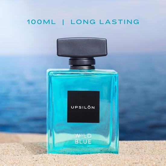 UPSILON Wild Blue Aqua Men'S Perfume | Long Lasting Eau De Liquid Perfumes For Men | Luxury Premium Perfume For Men (100 Ml)