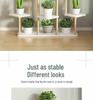 Iron Art Flower Stand with Wheels, Multi-tiered for Indoor/Outdoor Balcony Use