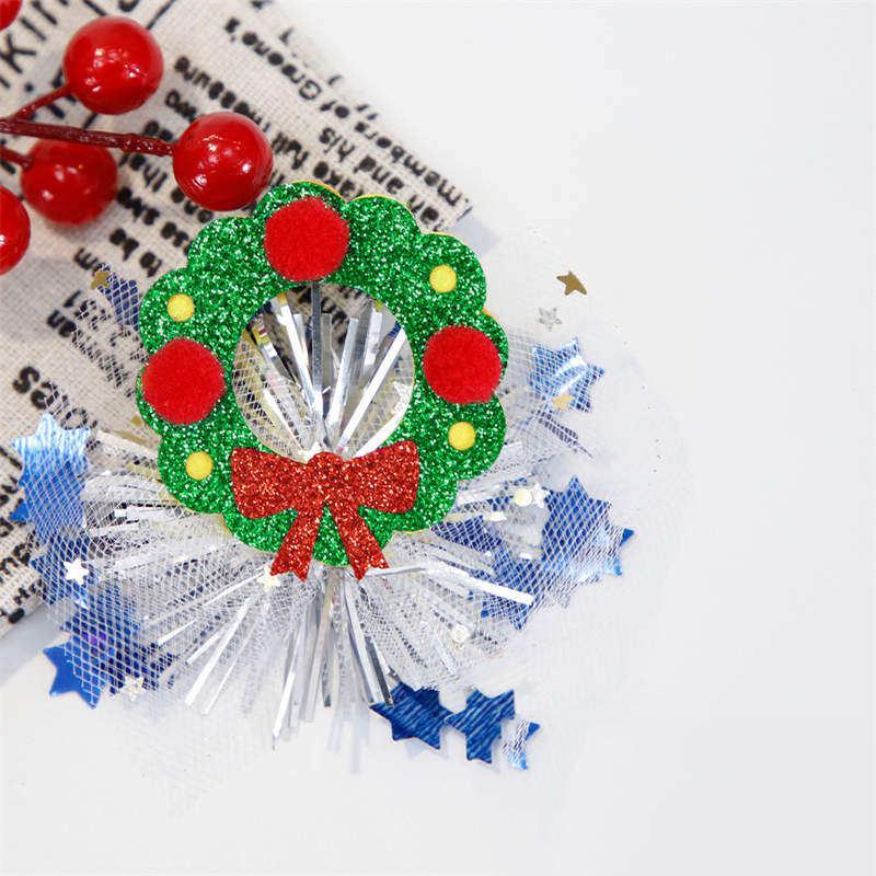 Christmas Hairpin Duckbill Clip Party Decor Elk Snowman Christmas Headdress Children's