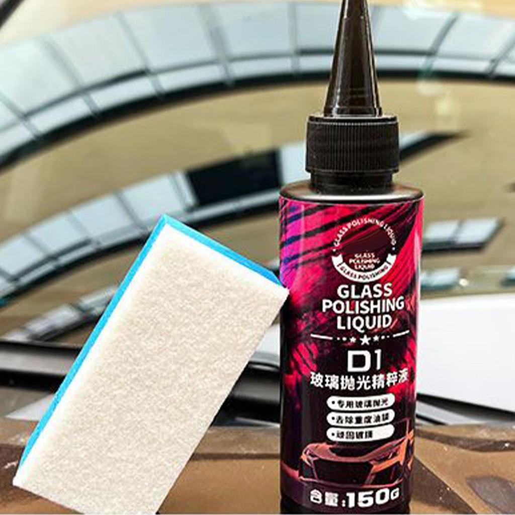 150g Windshield Polishing Compound Car Glass Oil Film Remover Deep Cleaner Paste Film Removal Cream Water Stain Remover