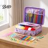 Soft Grip Crochet Hooks for Knitting 59Pcs/Set Tools Kit, Ergonomic Yarn Accessories Set Lightweight Portable Organizers with Storage Bag, Complete