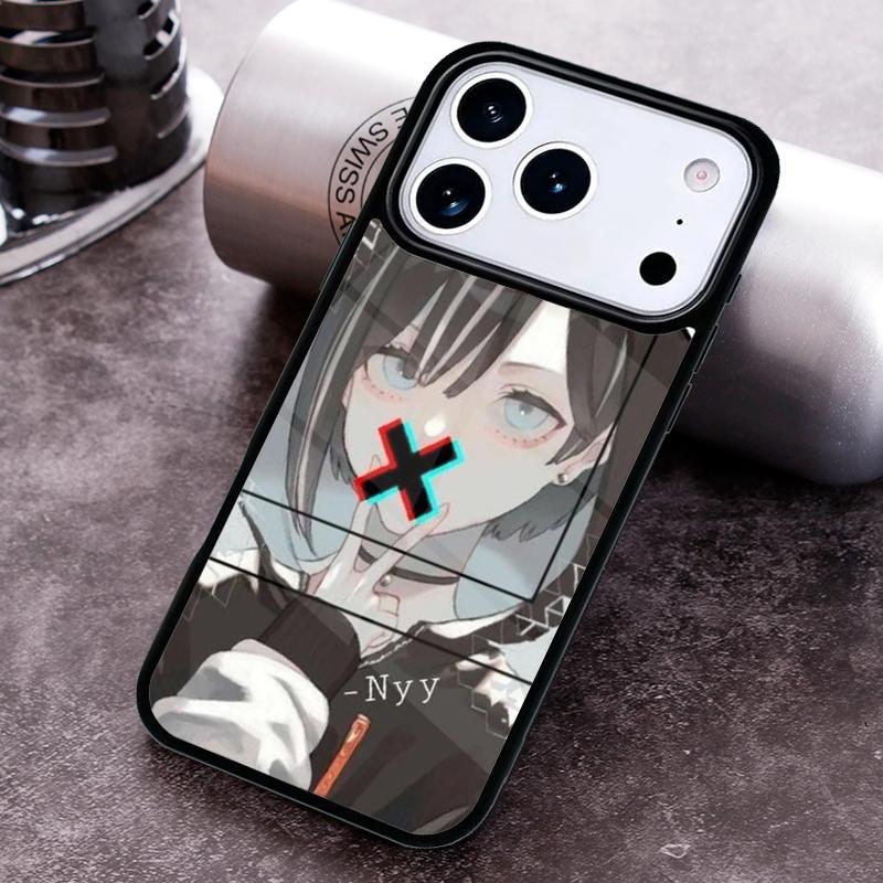 Cute Girl Glitch Animation Phone Case For iPhone 17 16 15 14 13 12 11 Pro Max Plus 17Air Soft Silicone Cover
