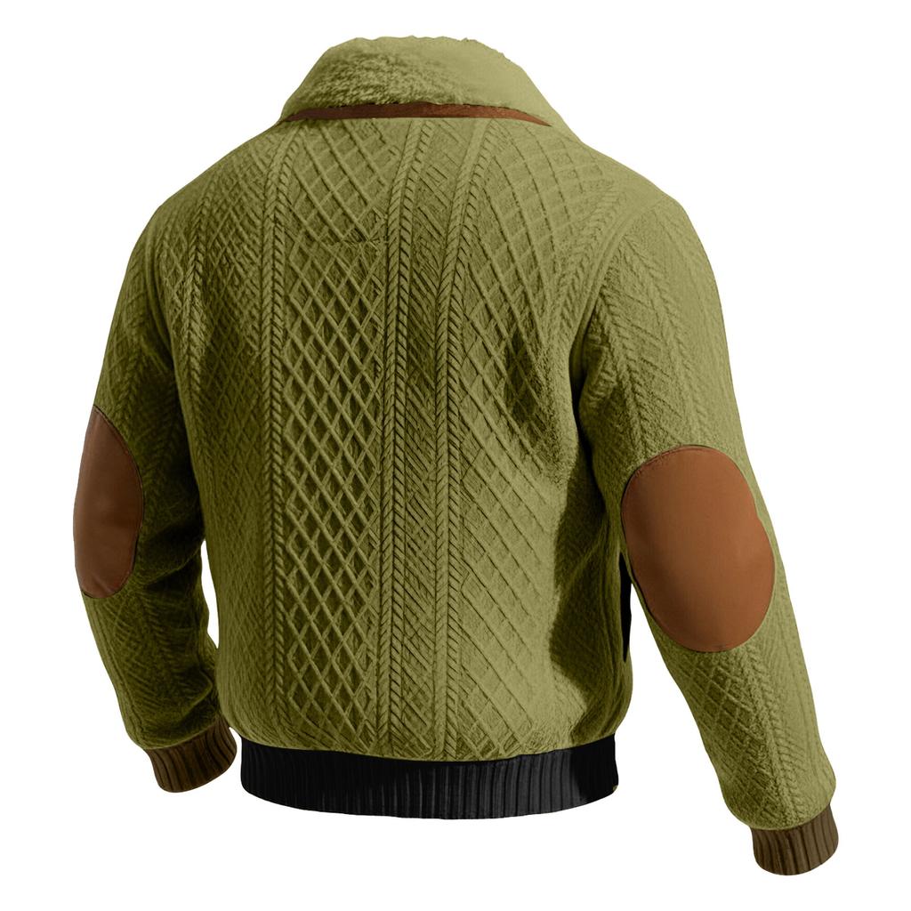 Men's Retro Printed Lined Hooded Jacket for Winter Outdoor Activities