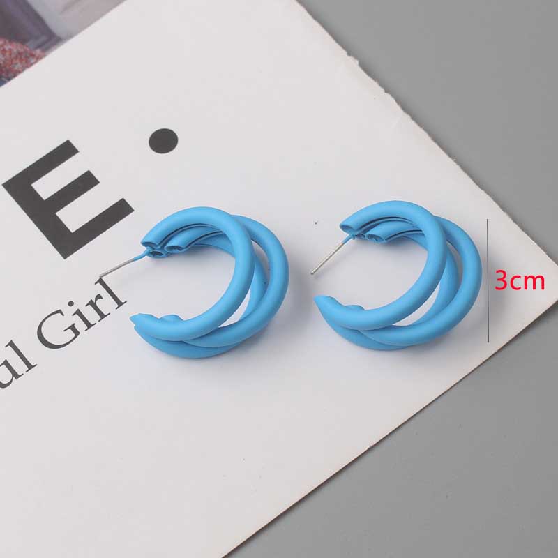 New Blue Color Geometric Earrings for Women Bohemian Flower Butterfly Pendants Female Dangle Earrings 2024 aretes de mujer