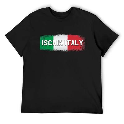 Ischia_, _Italien__ T-Shirt Grafik-T-Shirt Vintage-T-Shirts Mann Süße Oberteile Schnell trocknend Herren-T-Shirt