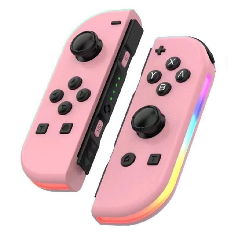 Colorful Rgb Light Switch Joycon Controller With Vibrant Vibration And Motion Sensitivity