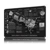 SATURN V RAKIETA PROJEKT Blaszany Plakat Spersonalizowana Sztuka Ścienna Retro Vintage Metalowe Znaki do Pokoju Fanów Ozdoby Dekoracja Domu