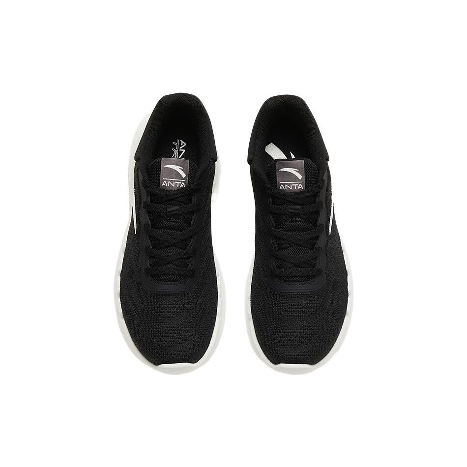 Anta Non-Slip Durable Low-Top Training Shoes Women Sneakers White Black 122327792-3