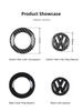 ABS Carbon Fiber Pattern Car Logo Steering Wheel Sticker Badge For VW GTI Passat B6 Golf 4 5 7 Polo Jetta Caddy Beetle Tiguan CC