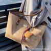 Casual Large-capacity Bag Women's 2025 New Versatile Canvas Bag Class Commuter Shoulder Bag Premium Tote Bag