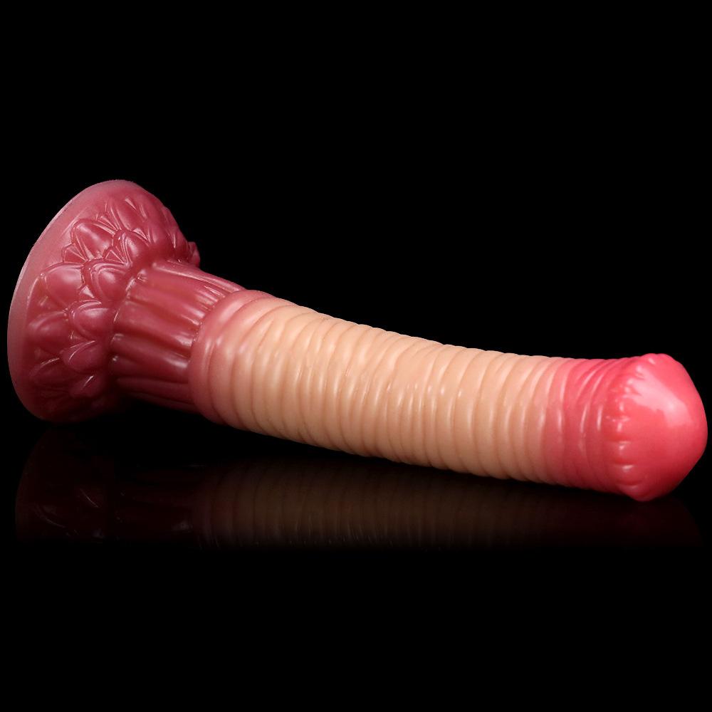 Supersize Stimulation Simulation Gradient Silicone Dildo Female Use Abnormity Simulation Phallus Female Sex Toys Masturbator
