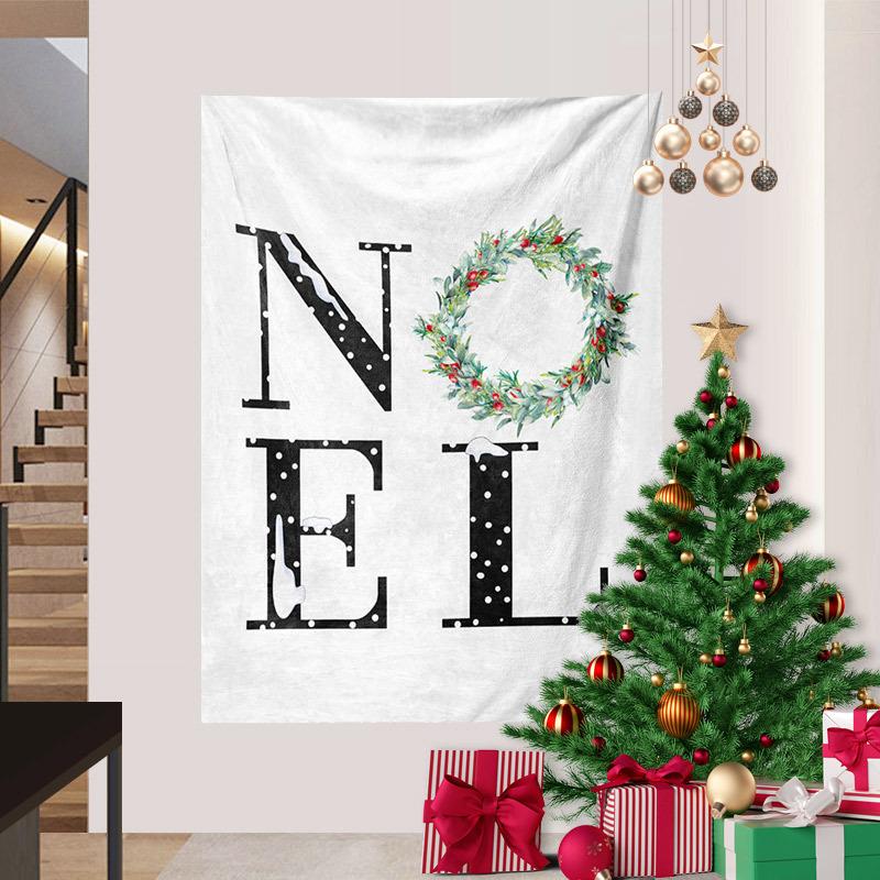 Cross-border Snowman Christmas Series Tapestry Digital Printing Hanging Cloth Foreign Trade