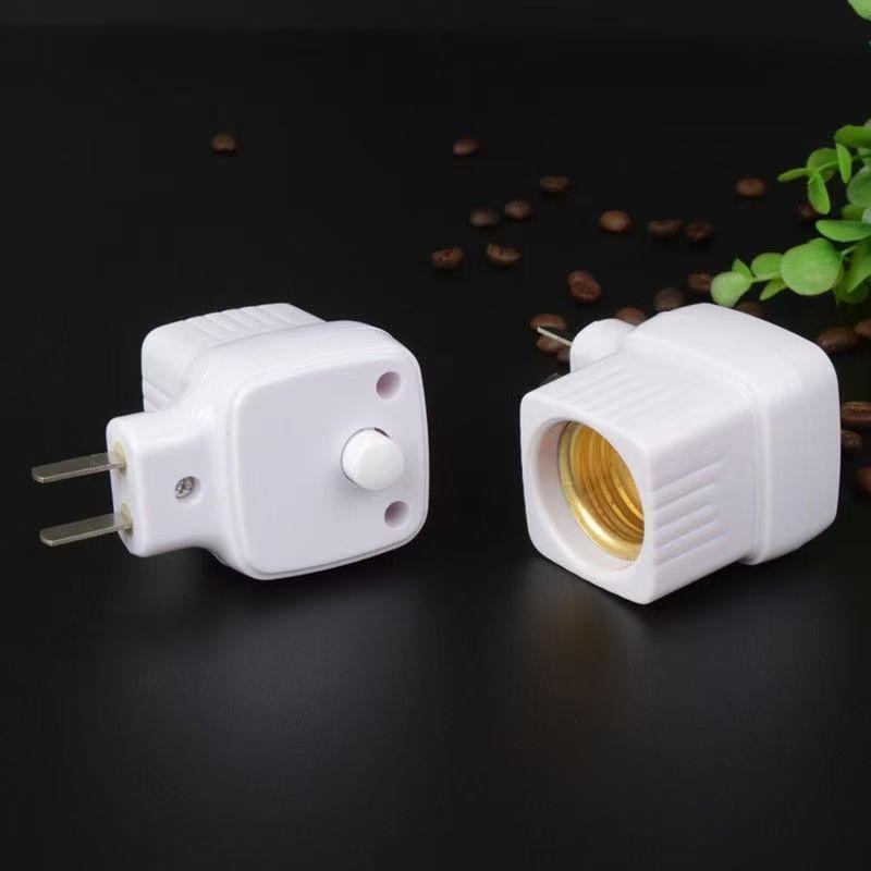 Portalampada E27 a Spina con Interruttore e Filo per Luce Notturna a LED