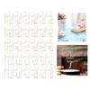 1-30 Acrylic Wedding Table Numbers Card with Stand for Wedding Banquet Event Party Restaurant Printed Clear Number Sign