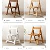 Solid Wood Folding Chair - Simple Foldable Dining Chair with Backrest, Portable for Kitchen, Outdoor & Small Spaces,  furniture