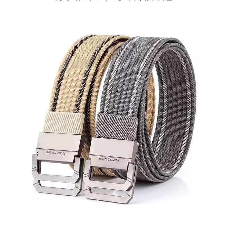 Tactical Belt Men'S Double Ring Buckle Nylon Belt Middle-Aged And Young Outdoor Versatile Belt