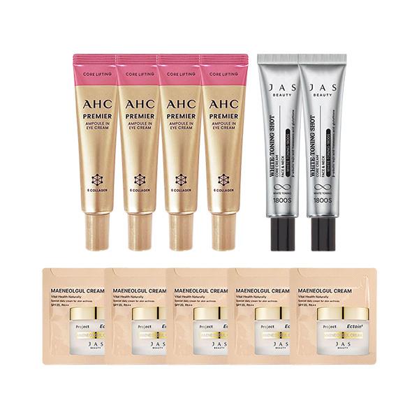 

AHC Eye Cream Season 12 12ml x4 + JAS Freckle Cream 15ml x2 + JAS Sample 5 sheets