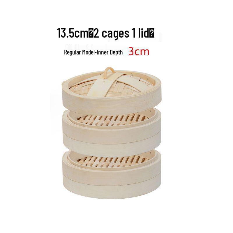 Multi-Layer Bamboo & Stainless Steel Steamer Set: Household & Commercial Use