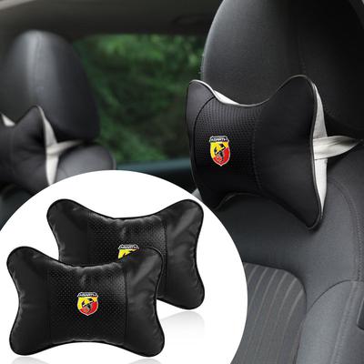 Almohadas para el Cuello del Coche Cojín de Apoyo para el Reposacabezas del Coche Accesorios para el Asiento Para Abbas FIAT 500 FR Stilo Doblo Tipo Lancia Musa Grande