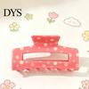 Daily Hair Clips for Thin Thick Colorful Polka Dot Claw Clip Women, Sweet Macaron Style Non-slip Shark Strong Hold Gripper Hair, Lightweight
